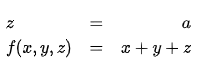 zwei kurze mathematische Beispiel-Formeln